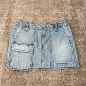 Zara Light Blue Denim Skirt